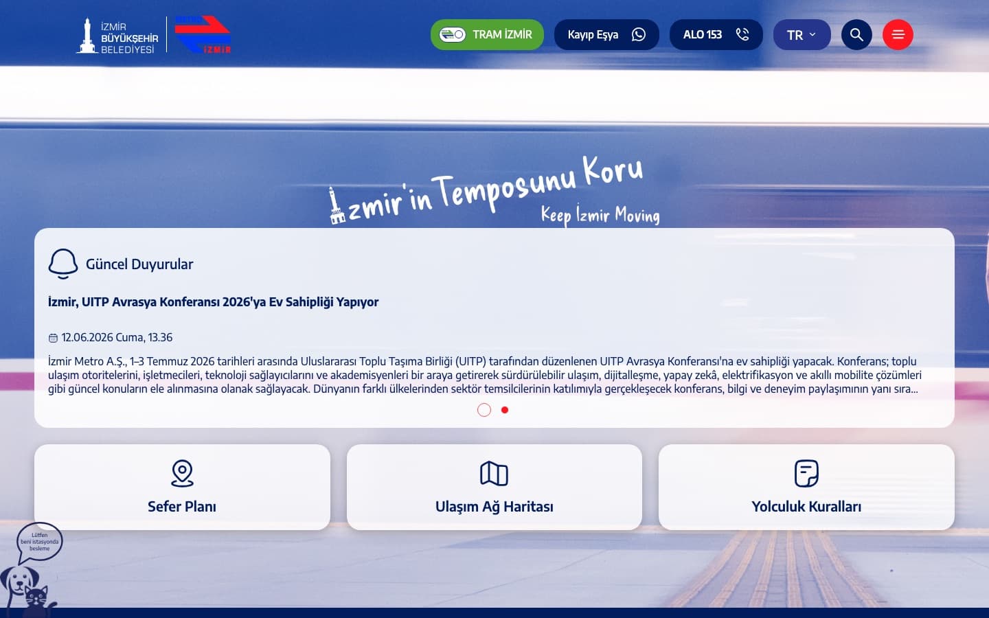İzmir Metro — desktop